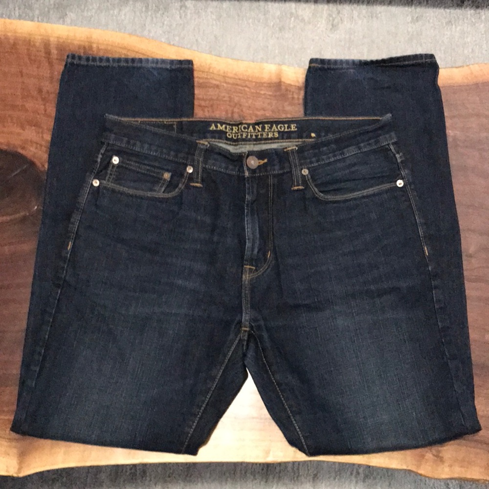 Mens American Eagle Slim Straight Jeans